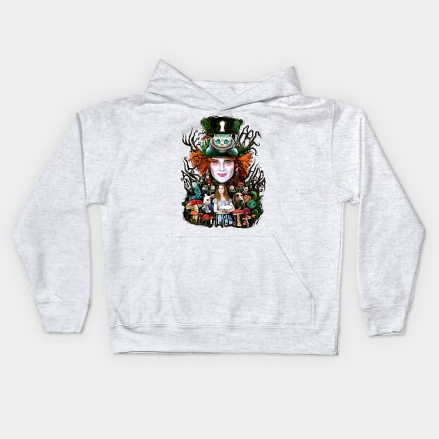 We are all mad here Kids Hoodie by barrettbiggers